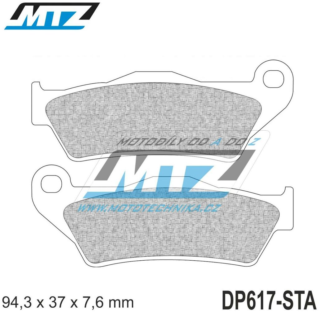 Obrázek produktu Destičky brzdové DP617-STA - směs Standard DP617-STA