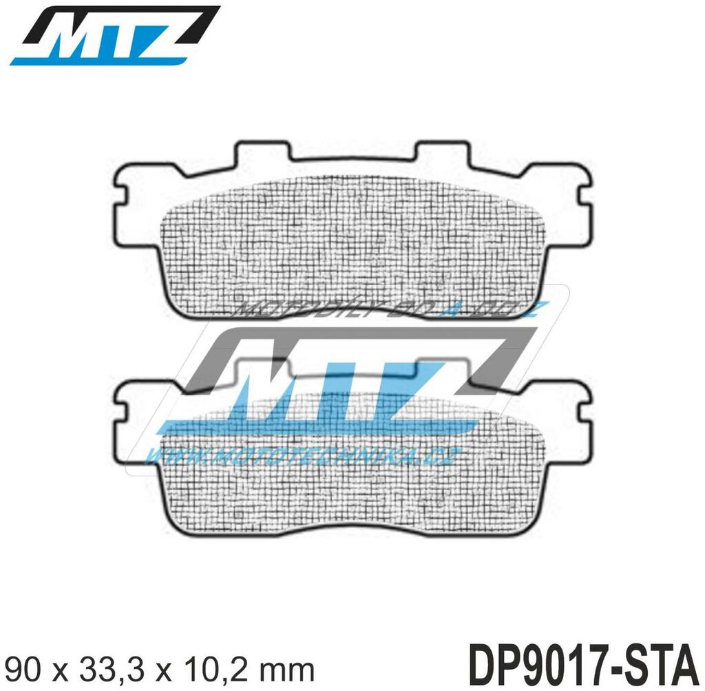 Obrázek produktu Destičky brzdové DP9017-STA - směs Standard DP9017-STA