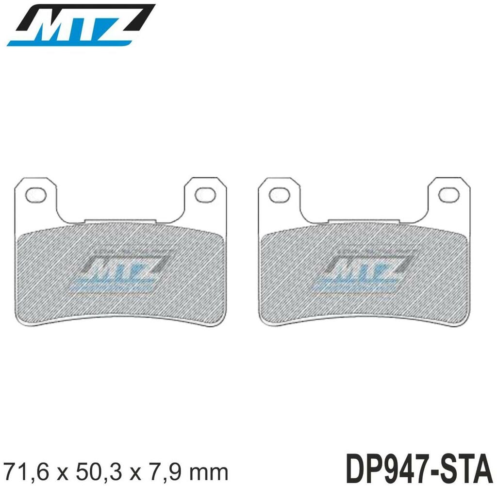 Obrázek produktu Destičky brzdové DP947-STA - směs Standard DP947-STA