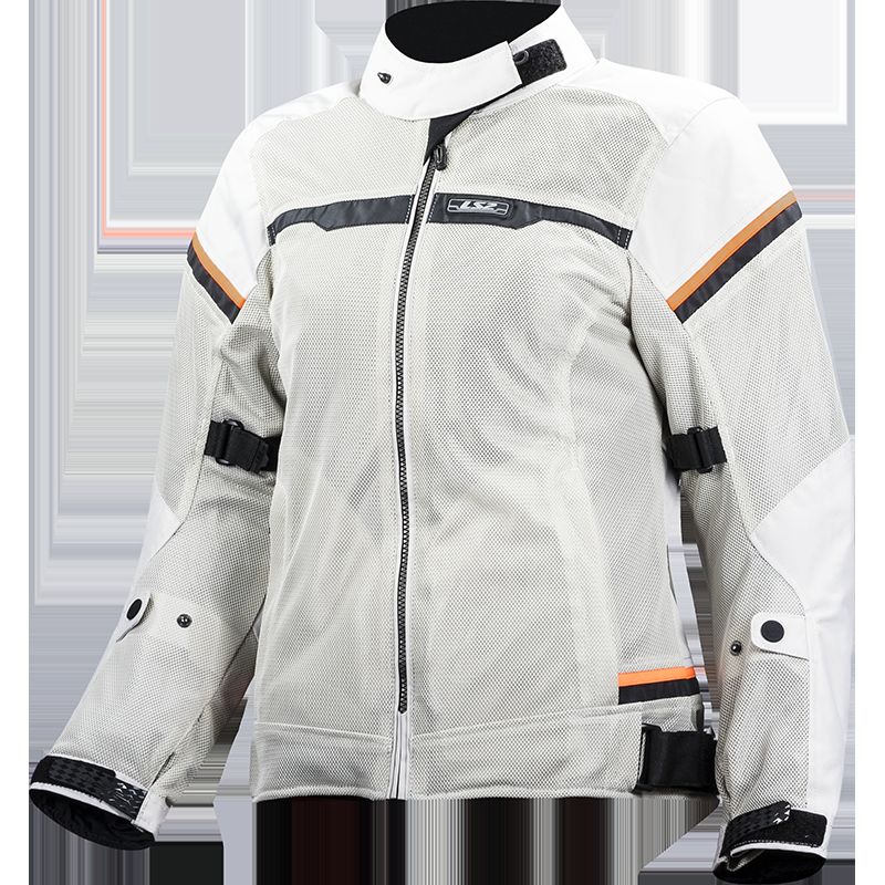 Obrázek produktu LS2 RIVA LADY JACKET LIGHT GREY H-V ORANGE (64100S0008-MASTER) 64100S0008-MASTER