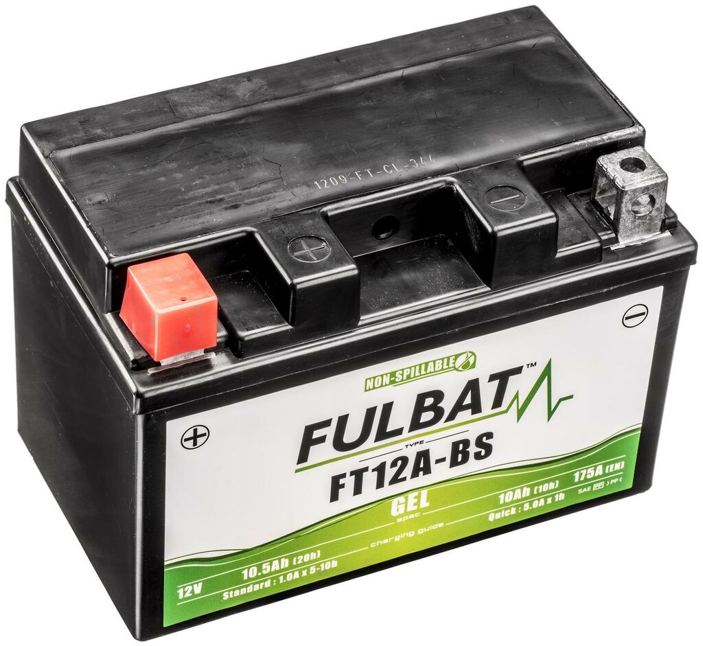 Obrázek produktu baterie 12V, FT12A-BS GEL, 12V, 10Ah, 175A, bezúdržbová GEL technologie 150x88x105 FULBAT (aktivovaná ve výrobě)