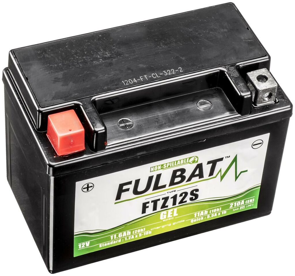 Obrázek produktu baterie 12V, FTZ12S GEL, 12V, 11Ah, 210A, bezúdržbová GEL technologie 150x88x110 FULBAT (aktivovaná ve výrobě)