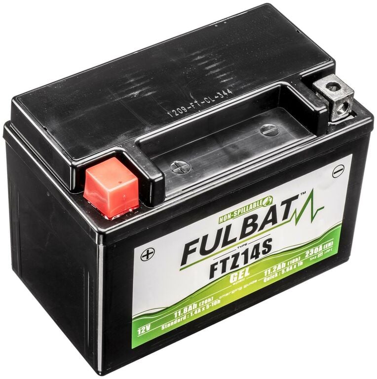 Obrázek produktu baterie 12V, FTZ14S GEL, 12V, 11.2Ah, 230A, bezúdržbová GEL technologie 150x88x110 FULBAT (aktivovaná ve výrobě)