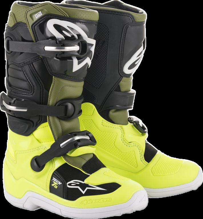 Obrázek produktu ALPINESTARS(MX) BOTY TECH7S FL/YL MGR/BK 7 (2015017-5561-7) 2015017-5561-7