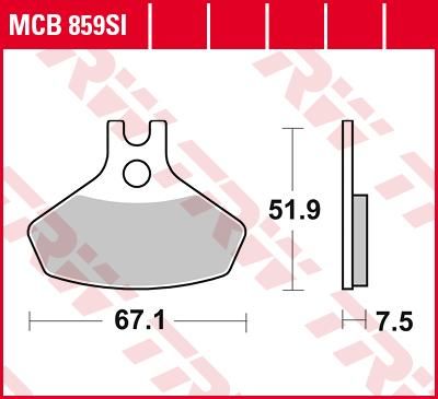 Obrázek produktu SPÉKÁNÍ BRZDOVÝCH DESTIČEK OFFROAD MCB859SI