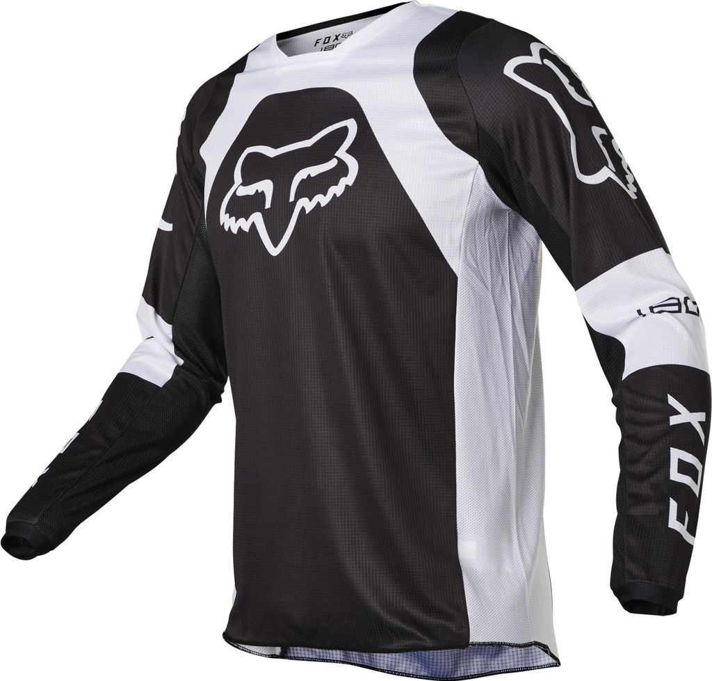 Obrázek produktu FOX 180 Lux Jersey - Black/white MX22 (28144-018-MASTER) 28144-018-MASTER