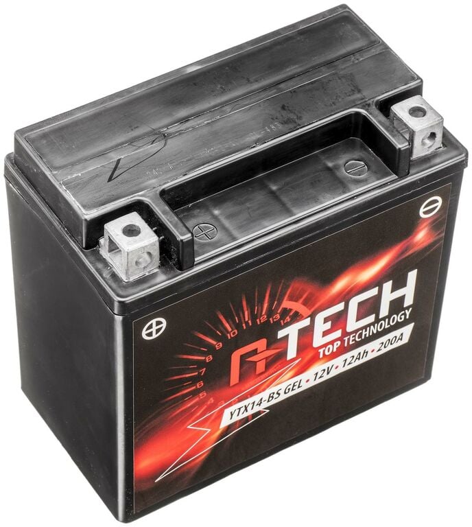 Obrázek produktu baterie 12V, YTX14-BS GEL, 12Ah, 200A, bezúdržbová GEL technologie 150x87x145, A-TECH (aktivovaná ve výrobě)