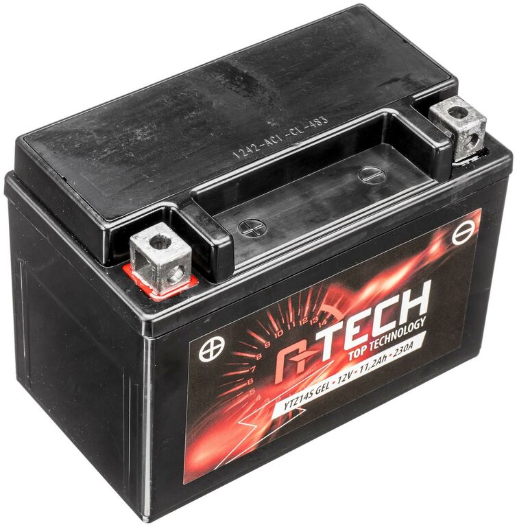 Obrázek produktu baterie 12V, YTZ14S GEL, 11,2Ah, 230A, bezúdržbová GEL technologie 150x87x110, A-TECH (aktivovaná ve výrobě)