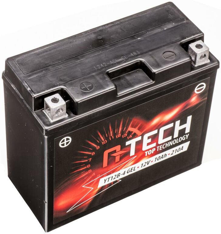 Obrázek produktu baterie 12V, YT12B-4, YT12B-BS GEL, 12V, 10Ah, 210A, bezúdržbová GEL technologie 150x69x130 A-TECH (aktivovaná ve výrobě)
