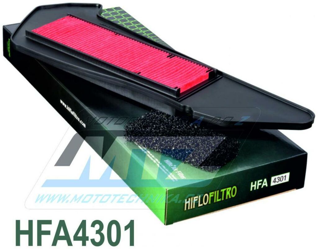 Obrázek produktu Filtr vzduchový HFA4301 (HifloFiltro) - Yamaha CZD300 A X-Max 300 + CZD300 A X-Max 300 ABS + CZD300 A X-Max 300 Tech MAX (vzduchovy-filtr-hiflofiltro-hfa4301) HFA4301