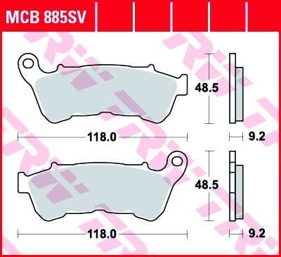 Obrázek produktu SPÉKÁNÍ BRZDOVÝCH DESTIČEK MCB885SV