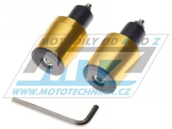 Obrázek produktu Koncovky/závaží řidítek CONE - zlaté (pro vnitřní průměr řidítek ¤17mm) 23-96911