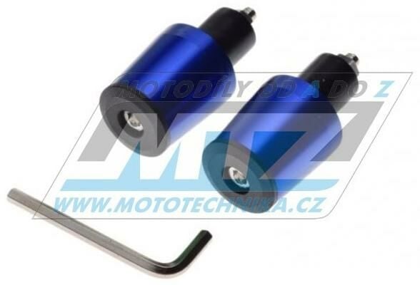 Obrázek produktu Koncovky/závaží řidítek CONE - modré (pro vnitřní průměr řidítek ¤17mm) 23-96903