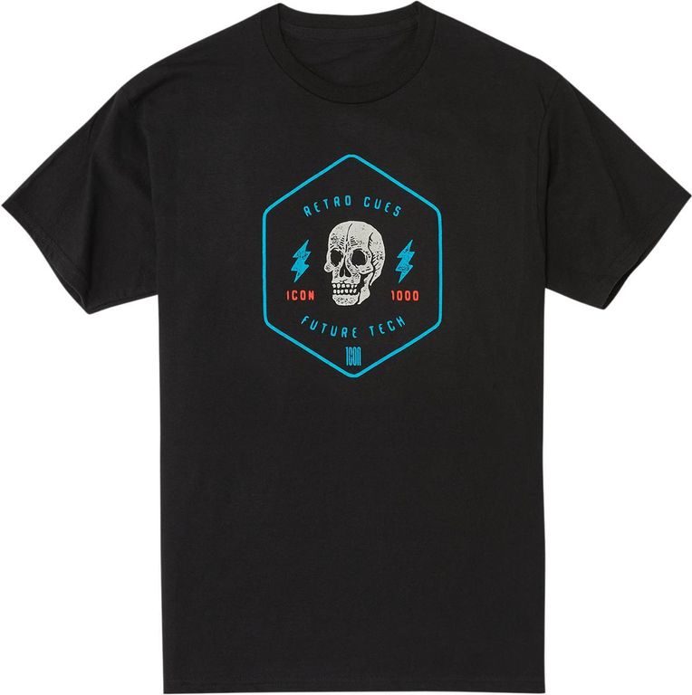 Obrázek produktu ICON TRIČKO RETRO SKULL BK (3030-20545) 3030-20545