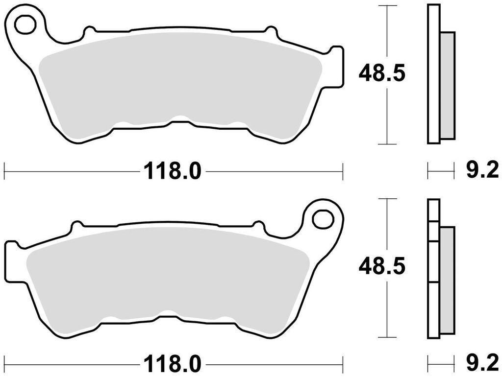 Obrázek produktu brzdové destičky, BRAKING (sinterová směs CM77) 2 ks v balení