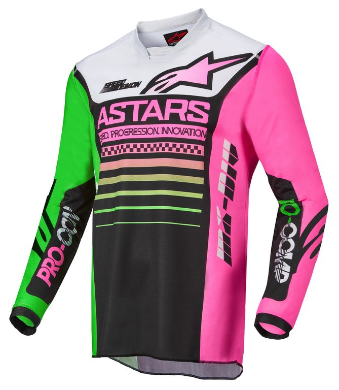 Obrázek produktu ALPINESTARS(MX) DRES R-COMP BLK/GN/PK L (3762122-1669-L) 3762122-1669-L