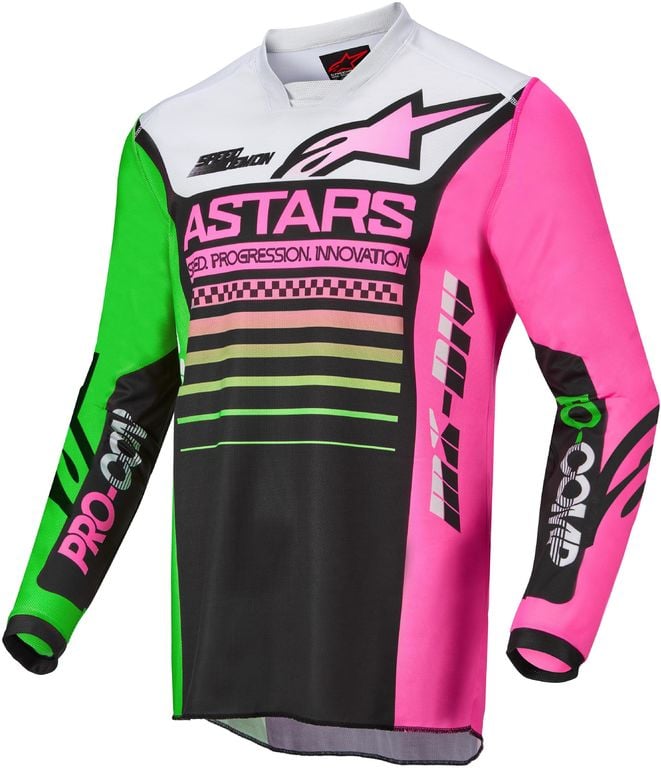 Obrázek produktu ALPINESTARS(MX) DRES R-COMP BLK/GN/PK (3762122-1669-2X) 3762122-1669-2X
