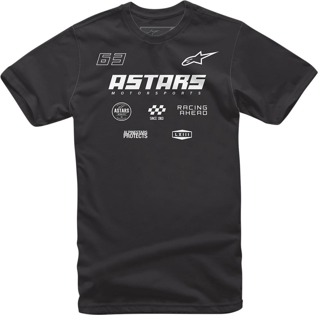 Obrázek produktu ALPINESTARS (CASUALS) TRIČKO MULTI RACE ČERNÝ (1213-7203210L) 1213-7203210L