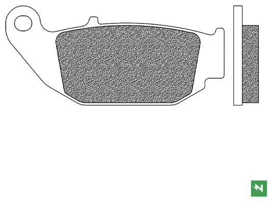 Obrázek produktu brzdové destičky, NEWFREN (směs ROAD TOURING SINTERED) 2 ks v balení