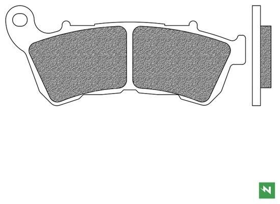 Obrázek produktu brzdové destičky, NEWFREN (směs ROAD HD SINTERED) 2 ks v balení