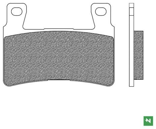 Obrázek produktu brzdové destičky, NEWFREN (směs ROAD HD SINTERED) 2 ks v balení