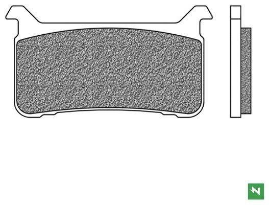 Obrázek produktu brzdové destičky, NEWFREN (směs ROAD TT PRO SINTERED) 2 ks v balení