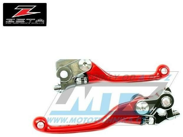 Obrázek produktu Sada výklopných páček ZETA PIVOT - ZETA ZE44-0113 - Honda CRF450R / 21-23 + CRF450RX - červené ZE440113