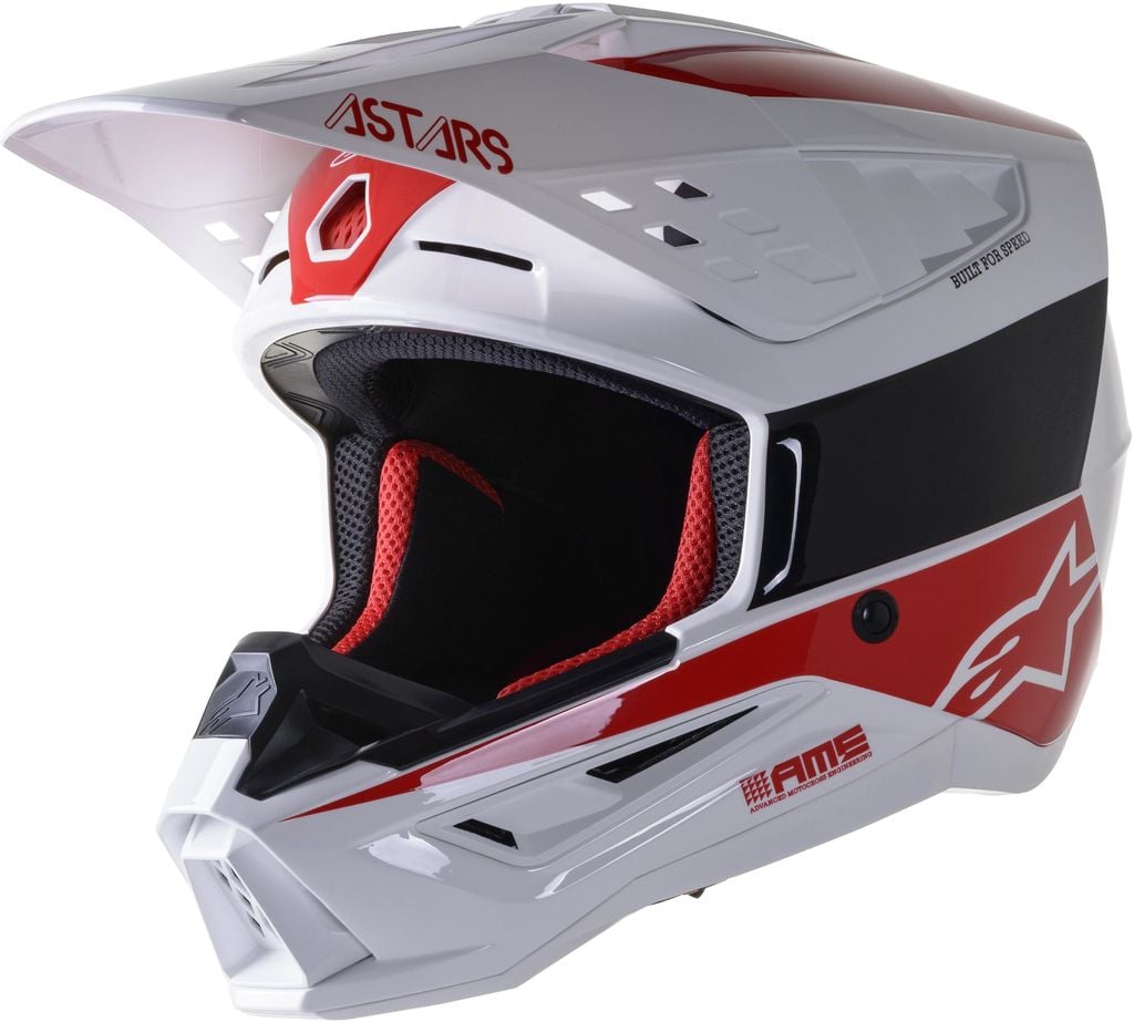 Obrázek produktu ALPINESTARS(MX) HELMA SM5 BOND WT/RD (8303422-2032-M) 8303422-2032-M