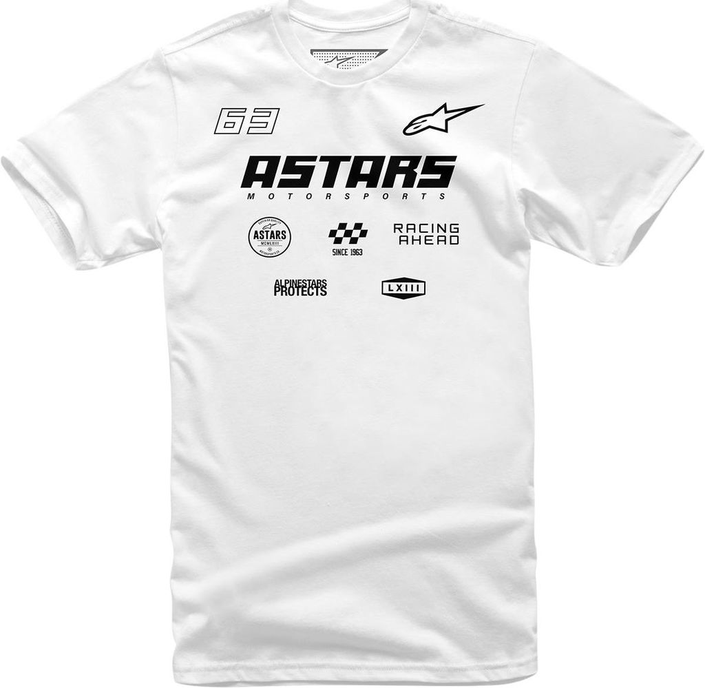 Obrázek produktu ALPINESTARS (CASUALS) TRIČKO MULTI RACE BÍLÁ (1213-7203220S) 1213-7203220S