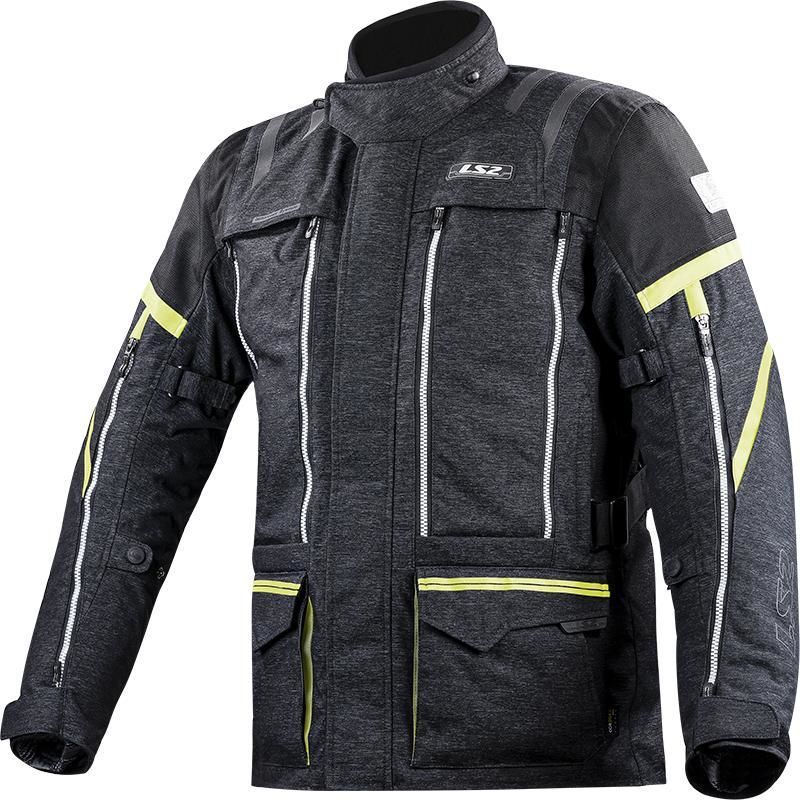 Obrázek produktu LS2 NEVADA MAN JACKET BLACK HI-V YELLOW (64010F0154) 64010F0154