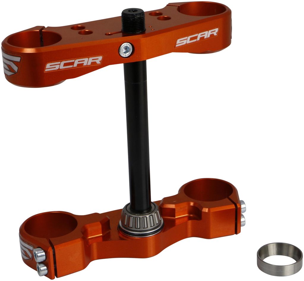 Obrázek produktu SCAR Trojitá svorka Offset 22mm oranžová KTM SX65 S5414