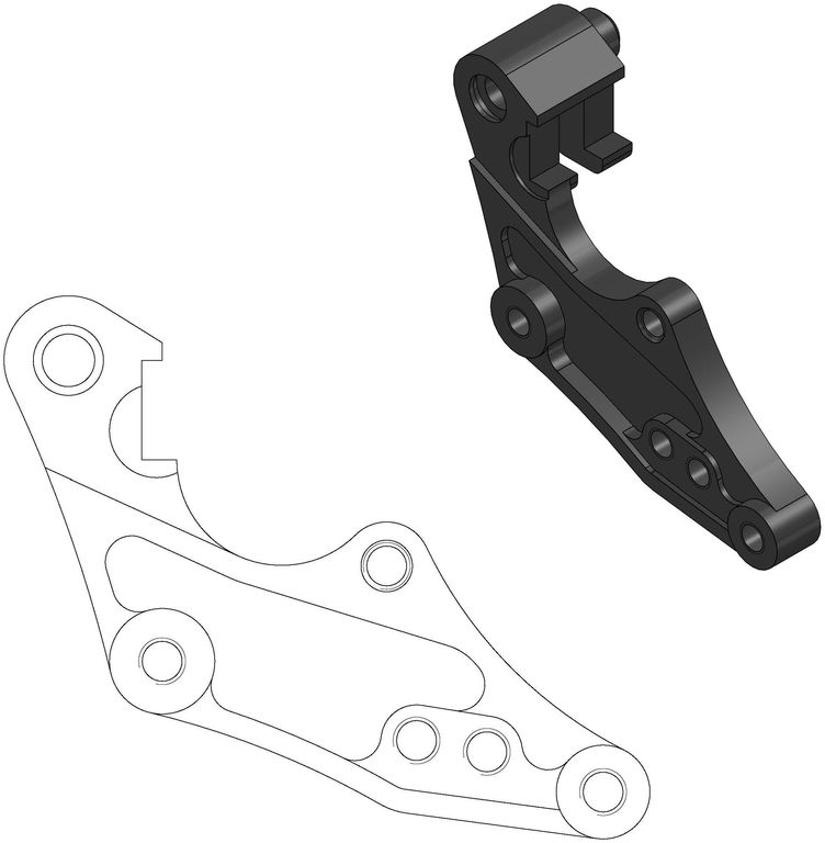 Obrázek produktu ADAPTÉR BRZDOVÉHO TŘMENU 211060