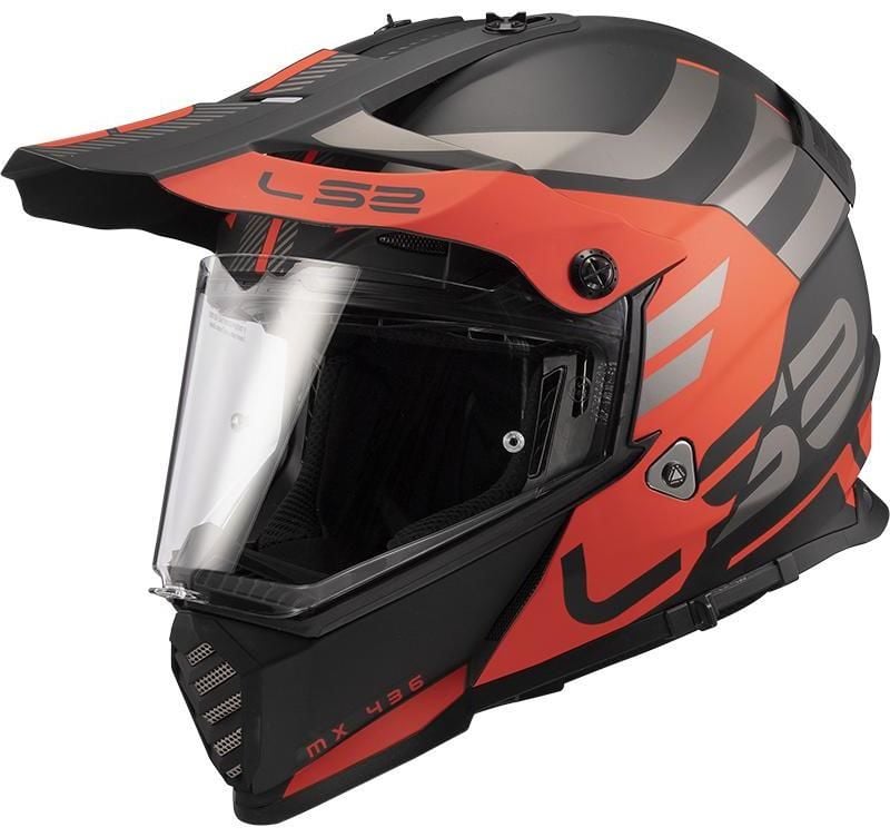 Obrázek produktu LS2 MX436 Pioneer EVO ADVENTURER Matt Black Orange 404364051-MASTER