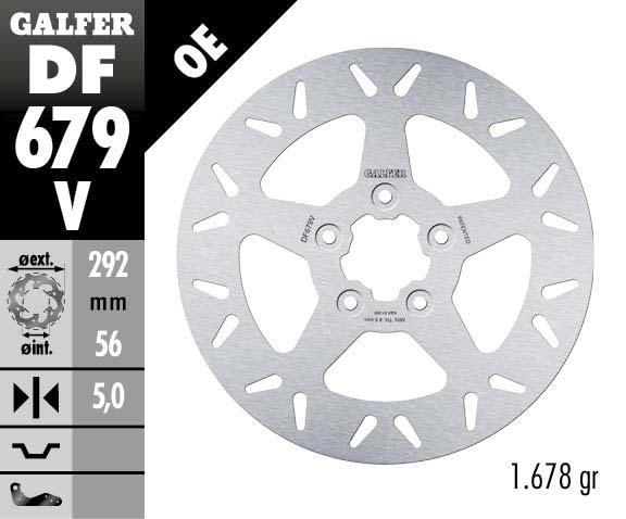 Obrázek produktu PEVNÝ KULATÝ BRZDOVÝ KOTOUČ DF679V