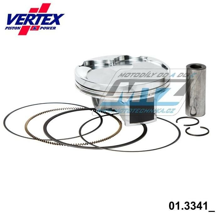 Obrázek produktu Pístní sada Suzuki RMZ250 / 10-25 - rozměr 76,95mm (Vertex 24122A) 01.3341.0-VE