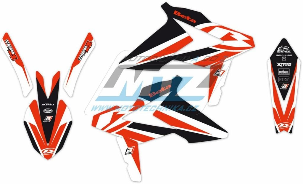 Obrázek produktu Polepy na motocykl (sada polepů Dream) Beta RR 2T+4T / 18-19 - typ polepů Dream4 BB2B04N