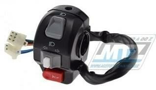 Obrázek produktu Přepínač sdružený blinkrů / světel / houkačka se závitem pro zrcátko - barva černá - univerzální použití 461-99996