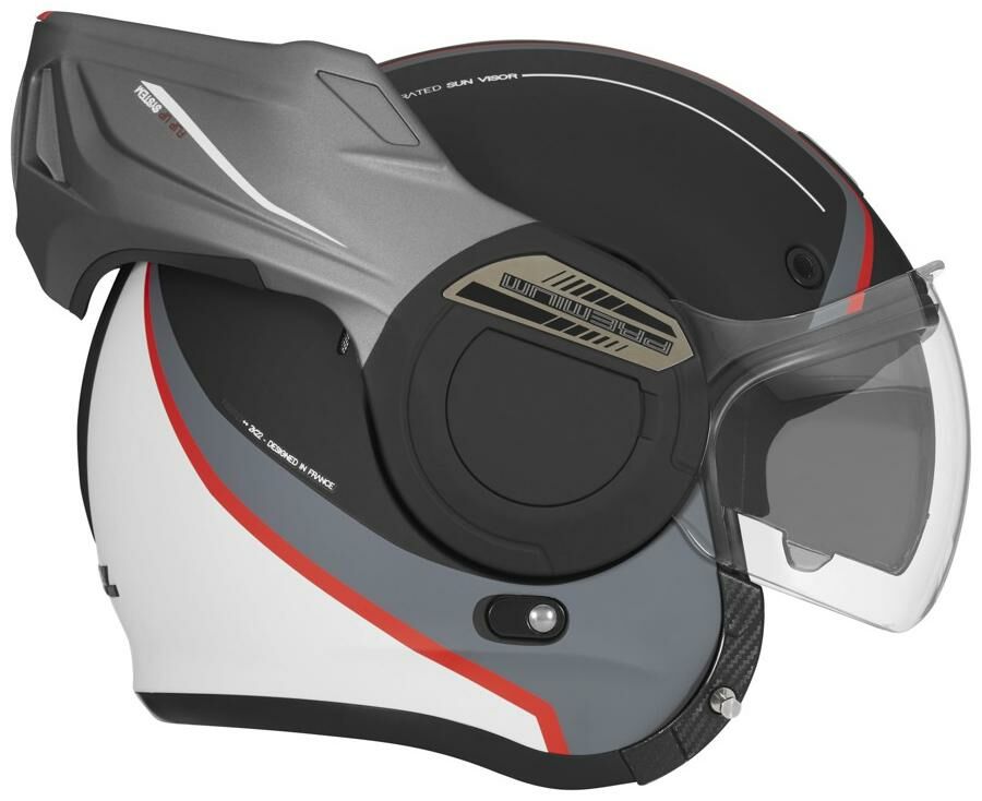 Obrázek produktu přilba STRATOS FIGHTER, NOX PREMIUM (černá matná, bílá) 2022 CASQNSTRATOSFIGHTERNMBLANC