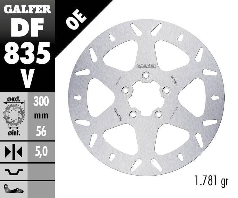 Obrázek produktu PEVNÝ KULATÝ BRZDOVÝ KOTOUČ DF835V