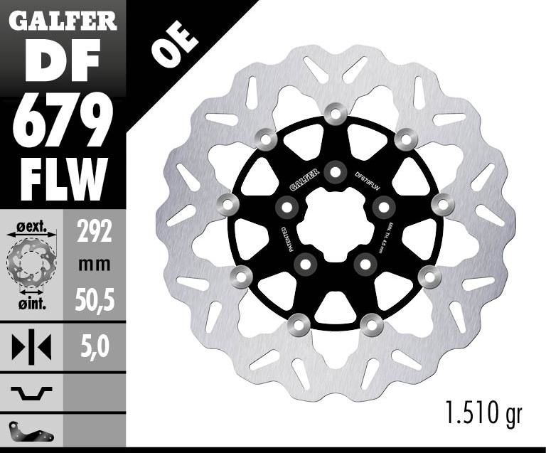 Obrázek produktu PLOVOUCÍ VLNA BRZDOVÉHO KOTOUČE DF679FLW