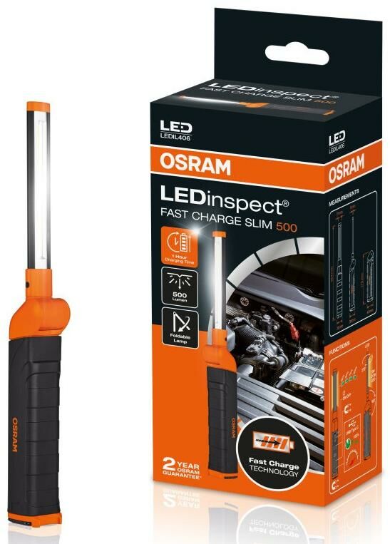 Obrázek produktu Svítilna LEDinspect FAST CHARGE SLIM500 OSRAM LEDIL406