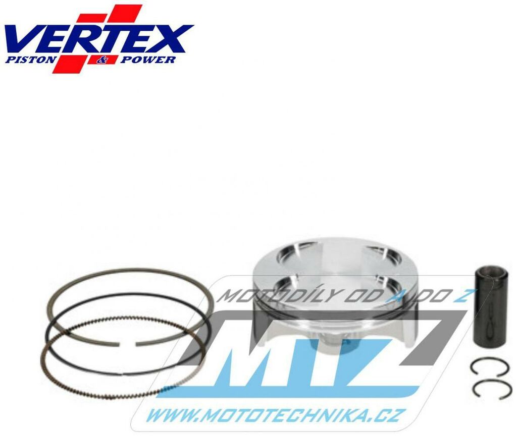 Obrázek produktu Pístní sada Yamaha YZF250 / 19-24 + WRF250 / 20-24 + Fantic XEF250+XXF250 (270cc) - vrtání 80mm (Vertex 24405B) 01.2439.300B
