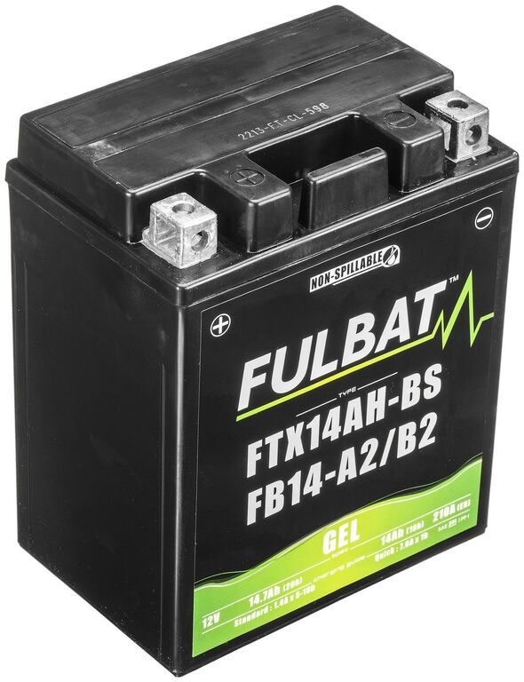 Obrázek produktu baterie 12V, FB14-A2 GEL (12N14-4A) 14Ah, 175A, bezúdržbová GEL technologie 135x90x167 FULBAT (aktivovaná ve výrobě)