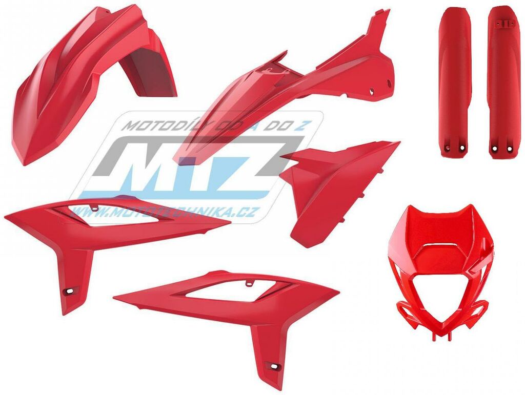 Obrázek produktu Sada plastů Beta RR 2takt+4takt / 20-22 - originální barvy (OEM 22) - červená UFBEKIT91117