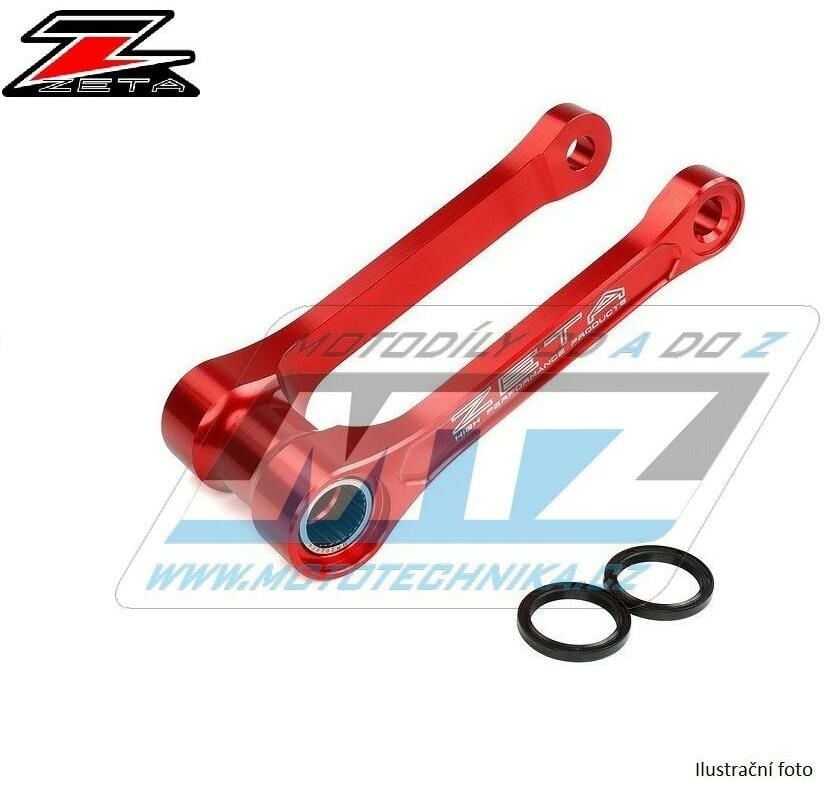 Obrázek produktu Kost přepákování ZETA RSL-LOW Lowering Link Kit - ZETA ZE56-05082 - Honda CRF450X / 08-17 červená ZE5605082