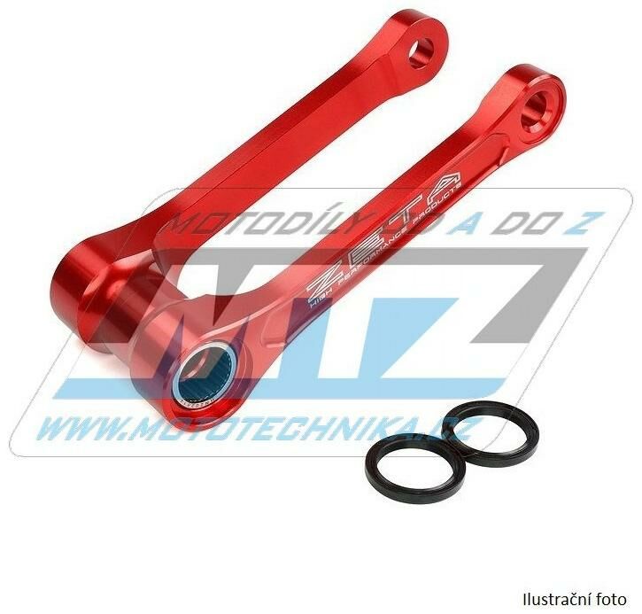 Obrázek produktu Kost přepákování ZETA RSL-LOW Lowering Link Kit - ZETA ZE56-05432 - Suzuki RMZ250 / 13-18 - červená ZE5605432