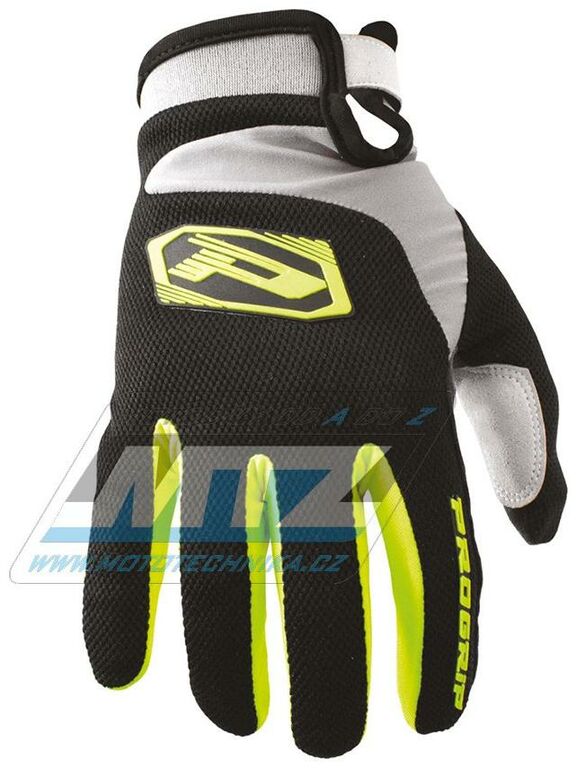 Obrázek produktu Rukavice dětské Progrip 4009 - fluo žluto-černo-šedé  XXS (pg4009-343) PG4009-343-XX