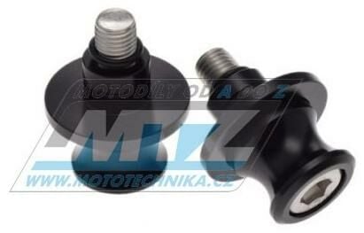 Obrázek produktu Rolny zadní kyvné vidlice pro stojan - závit M10x1,25 - černé 84-1245496-02