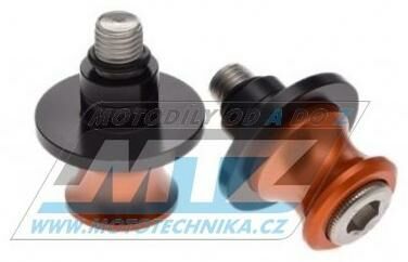 Obrázek produktu Rolny zadní kyvné vidlice pro stojan - závit M10x1,50 - oranž 84-1215497-07