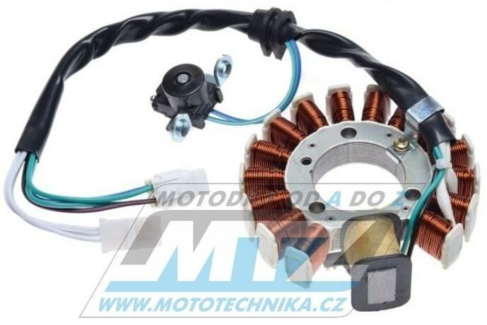 Obrázek produktu Stator zapalování se snímačem otáček (pro magneto) - Yamaha YP125+YP150+YP180 Majesty + 125+150 Maxster + 125+150 Teo's + MBK Thunder+Skyliner+Doodo + Malaguti Madison+F12 Max + Italjet 125+150 Millen AR340-22560